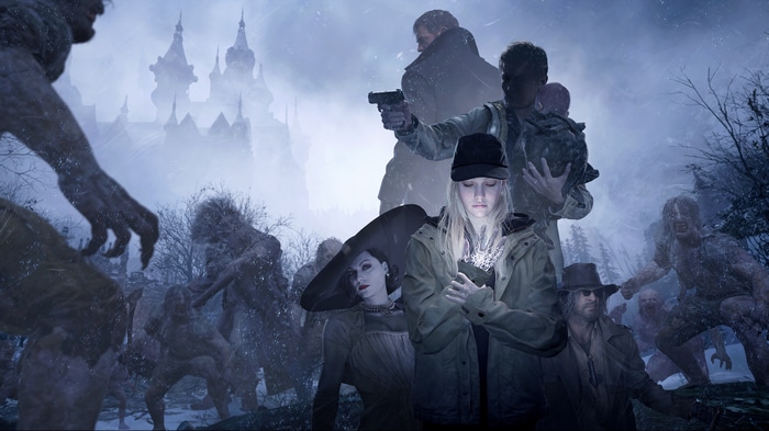 Rose Winters and Chris Redfield in Resident Evil Village 4K