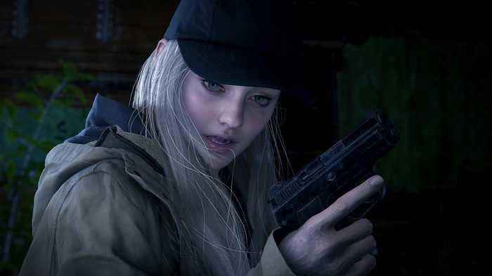 Rose Winters with a handgun in Resident Evil Village 4K