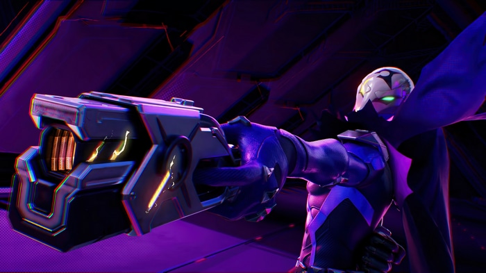 Jhin from League of Legends holding a large gun