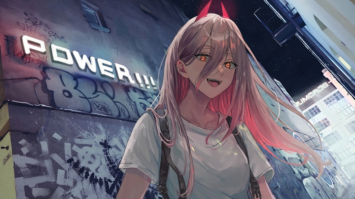 Power from Chainsaw Man in 4K
