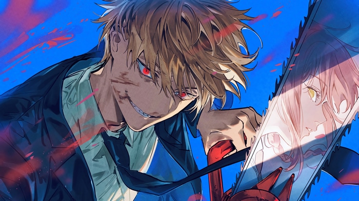 Denji from Chainsaw Man holding a chainsaw