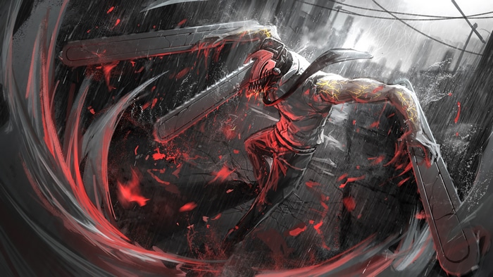 Chainsaw Man Denji in Action 4K