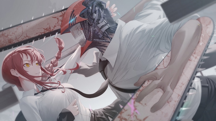 Chainsaw Man: Makima and Denji with Chainsaws