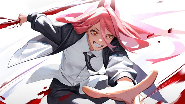 Power from Chainsaw Man in 4K