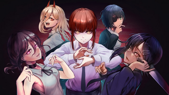Chainsaw Man Characters Makima, Reze, Power, Kobeni, Himeno 4K