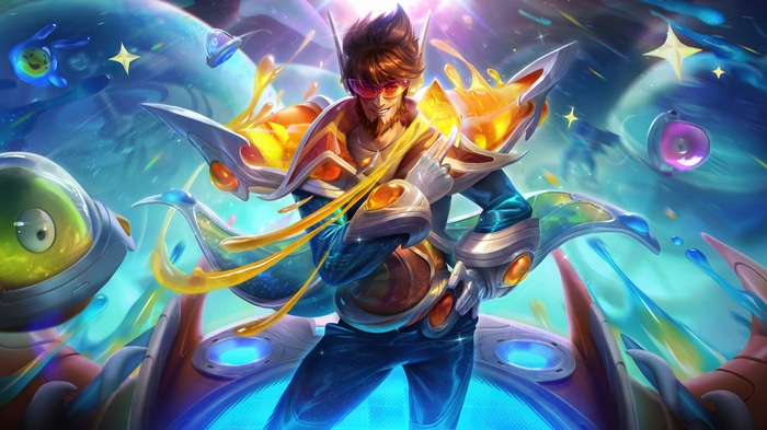 Space Groove Twisted Fate Splash Art 4K