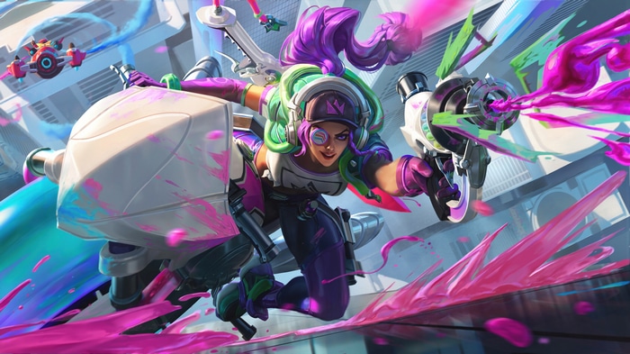 Chromacrash Samira in League of Legends 4K