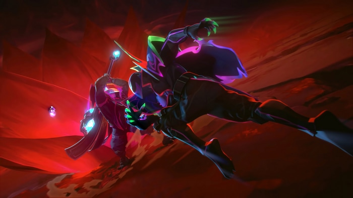 Empyrean Pyke and Jax in League of Legends 4K