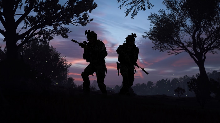 Call of Duty: Modern Warfare 2 Soldiers Silhouette 4K