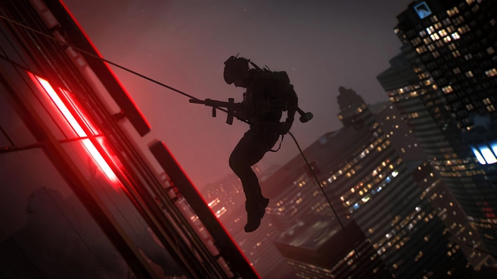 Call of Duty: Modern Warfare 2 Soldier Rappelling 4K