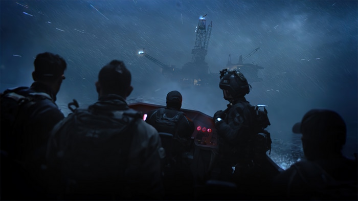 Call of Duty: Modern Warfare 2 soldiers on a boat