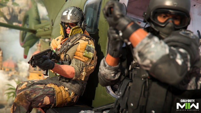 Call of Duty: Modern Warfare 2 Soldiers with Helicopter