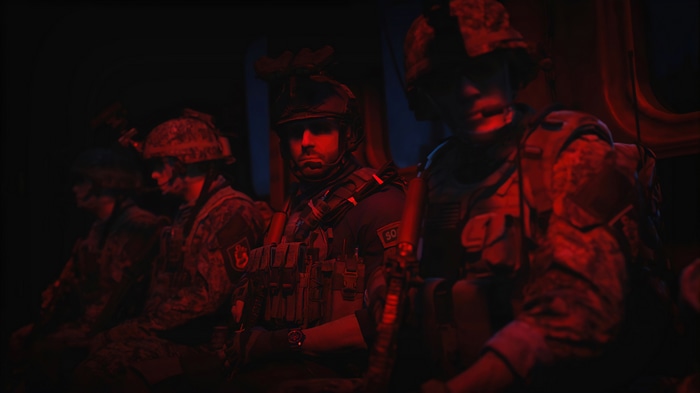 Call of Duty: Modern Warfare 2 soldiers in red light