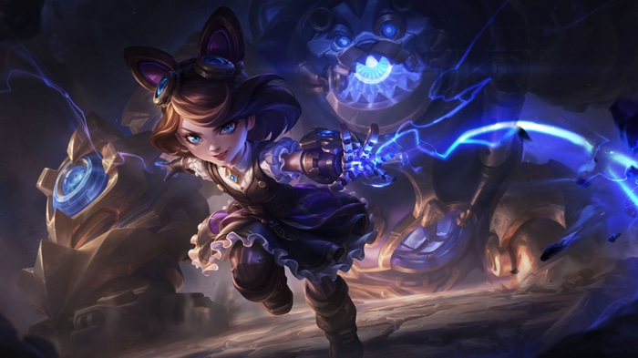 Hextech Annie in League of Legends 4K Splash Art