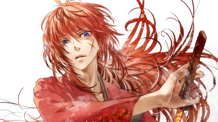 Kenshin Himura with a sword, Rurouni Kenshin 4K