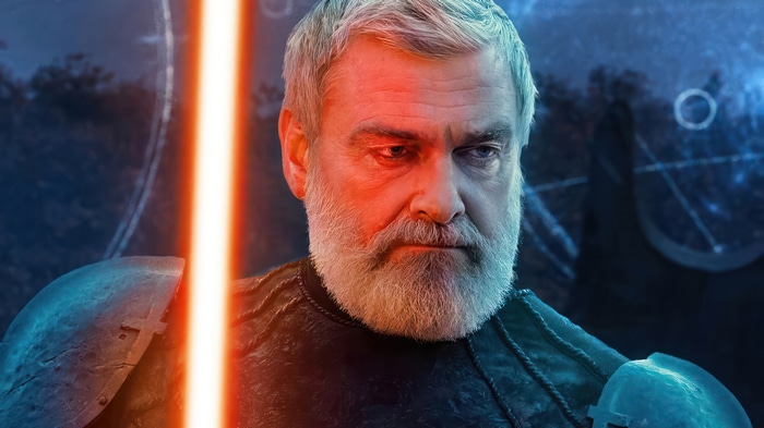 Baylan Skoll with Orange Lightsaber 4K