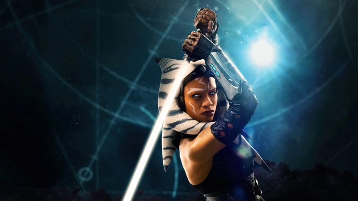 Ahsoka Tano with a Lightsaber in Star Wars 4K
