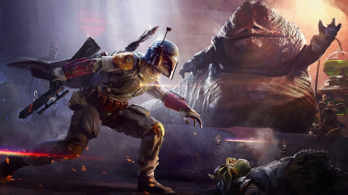 Boba Fett confronts Jabba the Hutt in Star Wars 4K