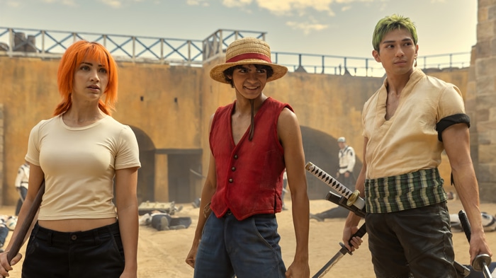 One Piece Live Action: Nami, Monkey D. Luffy, Roronoa Zoro