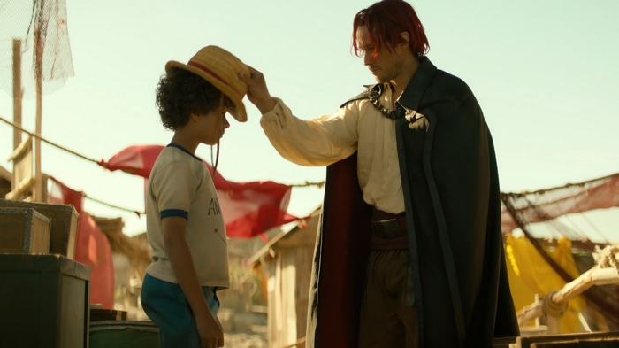 Shanks and Monkey D. Luffy in One Piece 4K