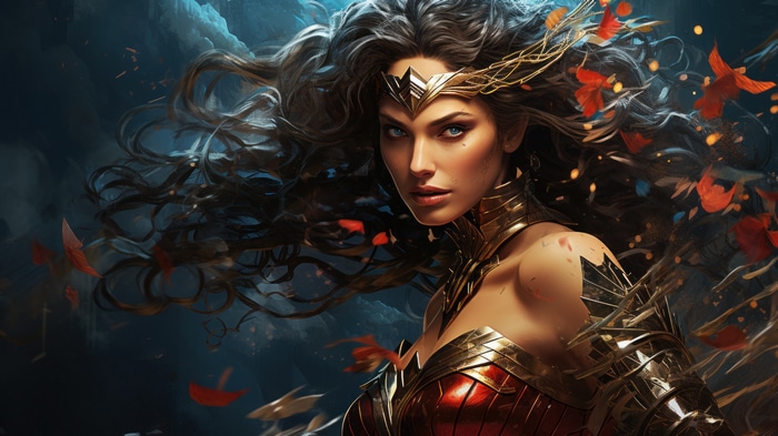 Wonder Woman in Digital Art 4K