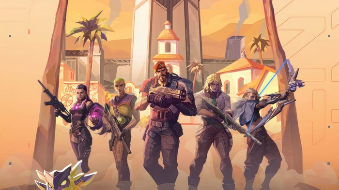 Valorant characters Brimstone, Reyna, Sova, Gekko, Deadlock in 4K