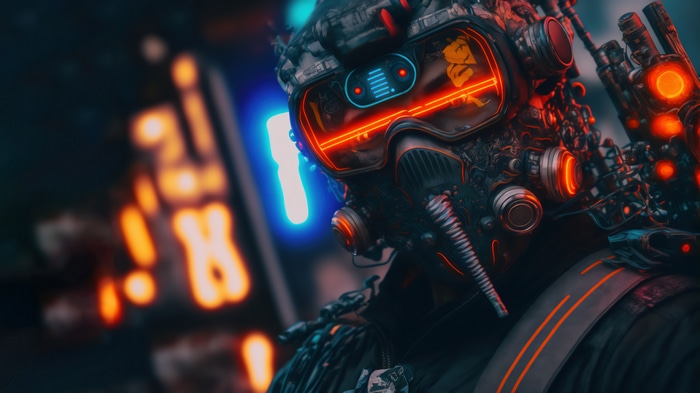 Futuristic Soldier in Sci-Fi Digital Art 4K