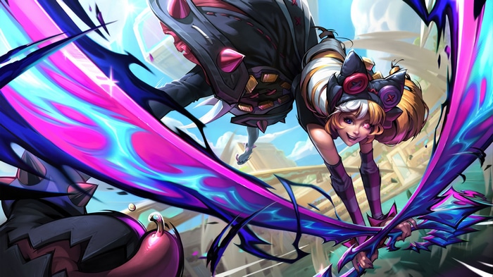 Soul Fighter Gwen League of Legends Splash Art 4K