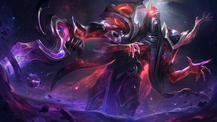 Jhin from League of Legends in space