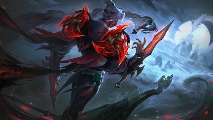 Zed from League of Legends Immortal Journey Splash Art 4K