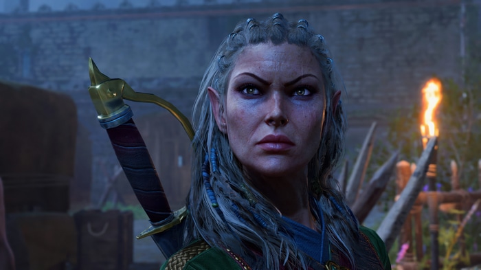 Elf Warrior with Sword in 4K