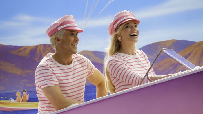 Ryan Gosling and Margot Robbie in Barbie 4K