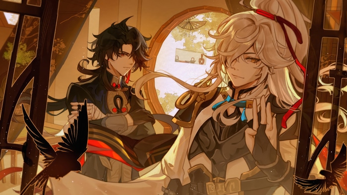 Jing Yuan and Blade from Honkai: Star Rail