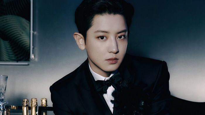 Chanyeol in a Black Suit with a Bowtie 4K