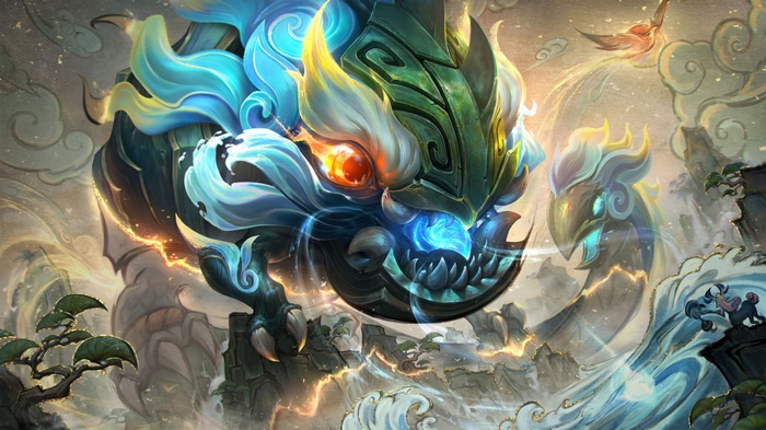 Shan Hai Scrolls League of Legends Splash Art 4K