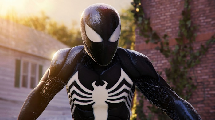 Spider-Man in Black Suit 4K