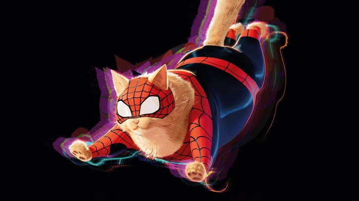 Spider-Cat in Spider-Man: Across the Spider-Verse 4K