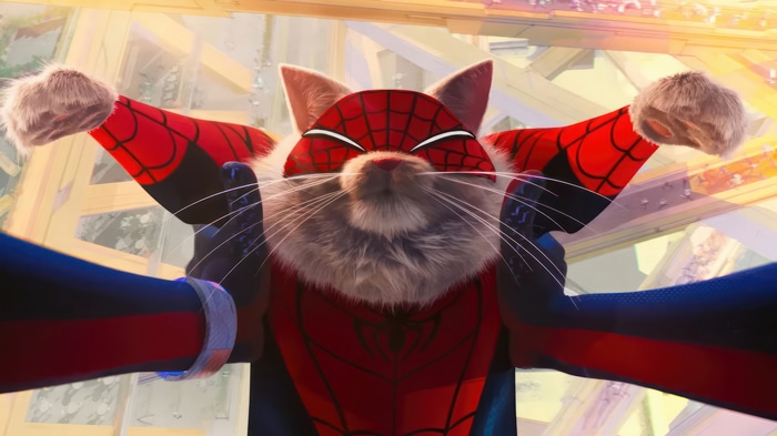 Spider-Cat in Spider-Man: Across the Spider-Verse 4K