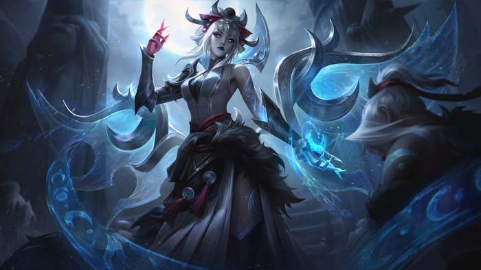 Snow Moon Morgana Splash Art 4K