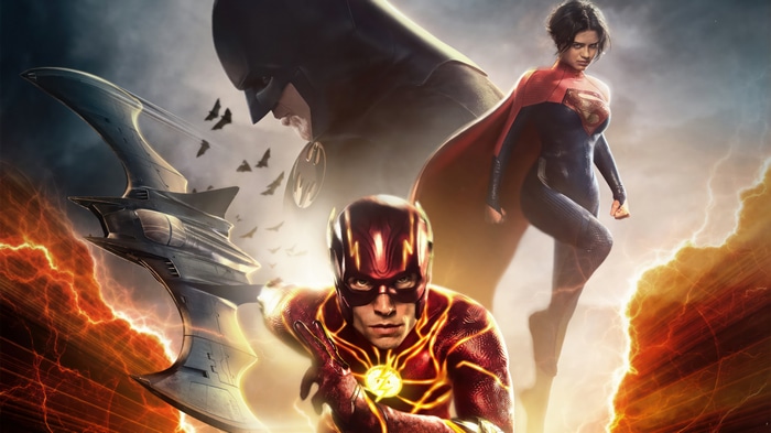 The Flash, Supergirl, and Batman in 4K