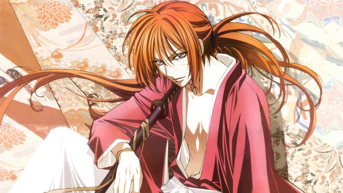 Kenshin Himura with sword, Rurouni Kenshin 4K