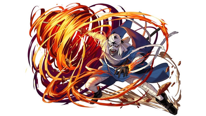 Makoto Shishio from Rurouni Kenshin using fire attack