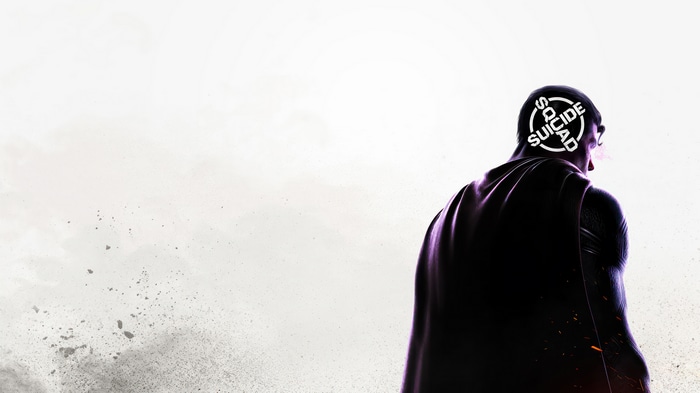 Superman with Suicide Squad logo on head
