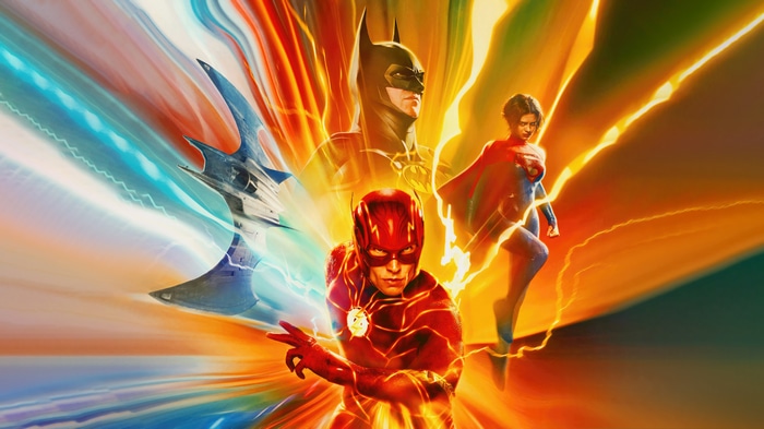The Flash, Supergirl, and Batman in 4K