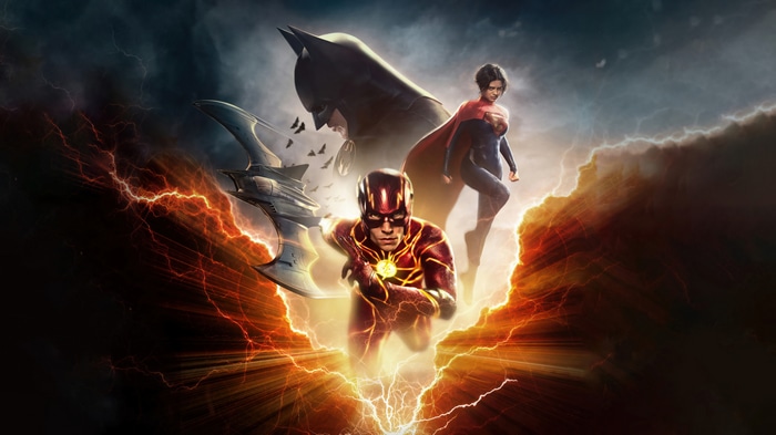 The Flash, Batman, and Supergirl in 4K