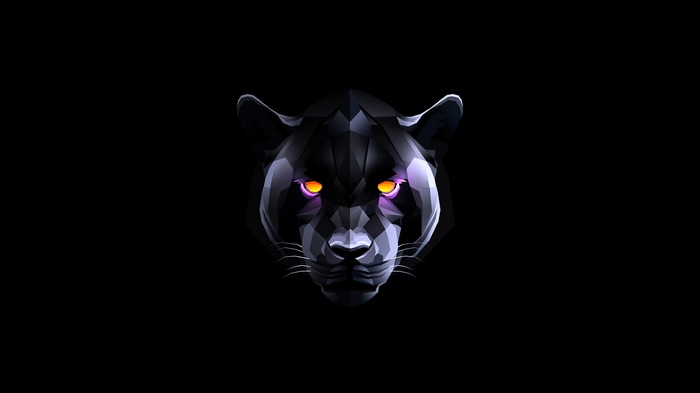 Abstract Black Panther 4K