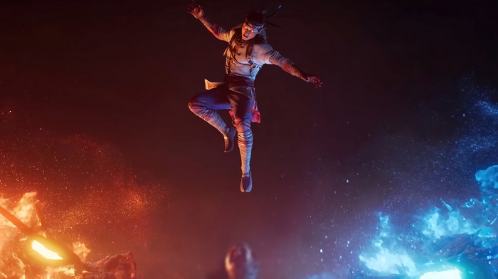 Fire God Liu Kang in Mortal Kombat 1 4K