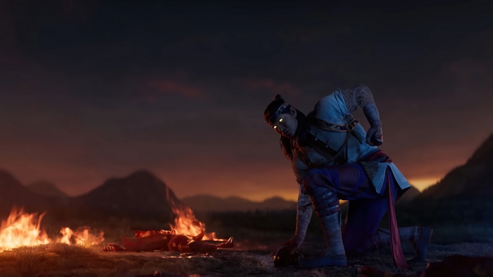 Fire God Liu Kang in Mortal Kombat 1 4K