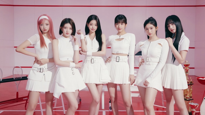IVE members in white outfits