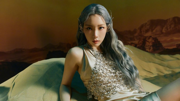 Kim Tae Yeon in a desert landscape